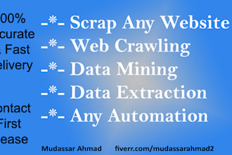 scrape any website for you