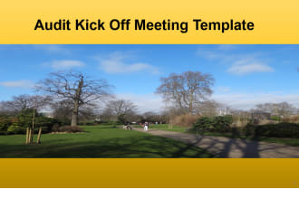 send you internal audit meeting templates