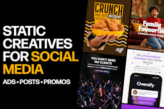 design static ads, social media posts and ad creatives