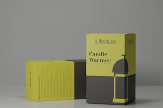 create amazon product packaging box design and label design