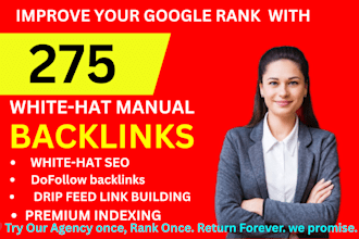 ,our agency will build 275 high authority pr9 SEO backlinks, link building