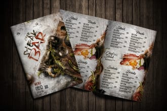 design graceful food menu, food flyer and restaurant menu
