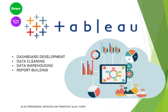 develop excel, tableau dashboards, reports and visuals