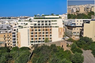 create 3d exterior renders combined with drone photos