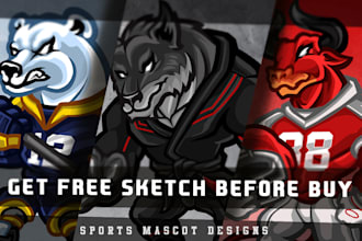 design character, cartoon, sports mascot