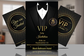 design any party, event, luxury invitation
