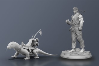 sculpt or model anything for 3d printing, board game, etc
