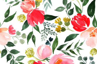 create watercolor seamless pattern