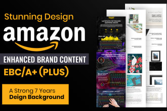 design amazon a plus content page, listing images infographics