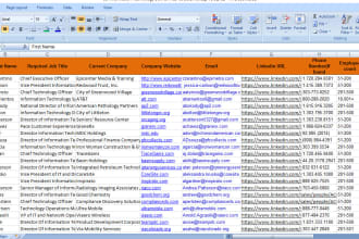 create an email list of targeted people