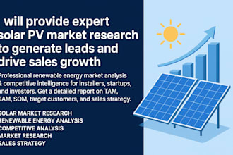provide expert solar pv market research to generate leads and drive sales growth