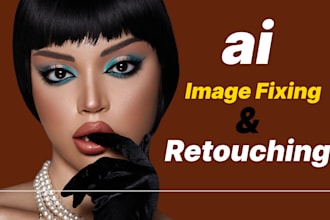do ai generated image fixing and photo retouching or photo editing