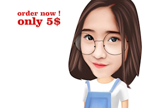 draw amazing big head caricature for you