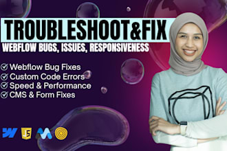 optimize and fix webflow bugs and errors