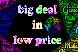create word cloud,design poster and typography wall art