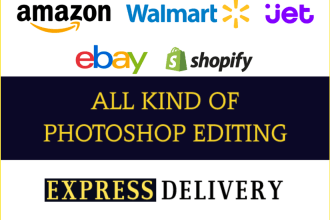 do any kind of photoshop editing superfast