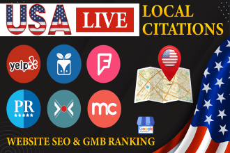 put business on 350 USA local citations directories local SEO