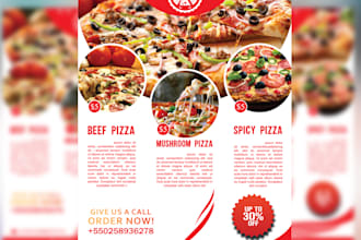 design one page full color flyer