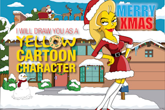 draw you as a yellow cartoon character