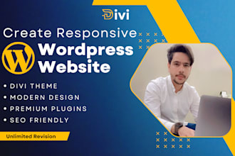 design or redesign your website using wordpress divi theme