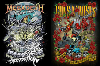 drawing art work for album cover,poster or tshirt