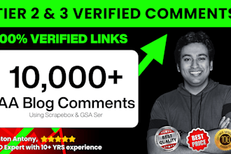create 10 000 verified scrapebox blog comment backlinks