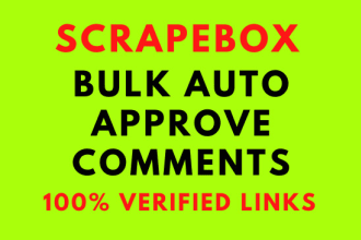 create 10 000 verified scrapebox blog comment backlinks for tier 2