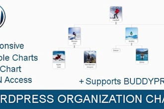 draw organization chart for wordpress