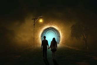 do any type of matte painting in photoshop