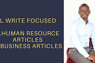 write engaging human resource and business articles or blog posts