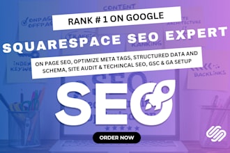do complete squarespace SEO for first page rankings