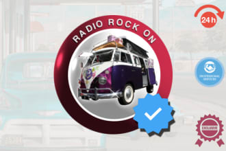 play your rock music on radio rock on, promote your music with intro