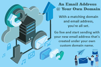 create and set up email accounts for your domain name