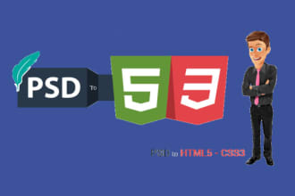 convert psd to html, xd to html, sketch to html responsive