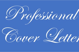 write professional se optimized cover letter
