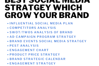 create a strong social media marketing strategy for you