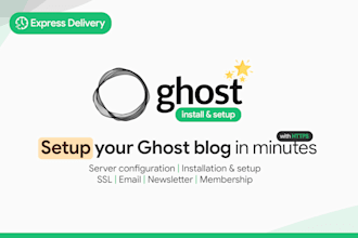 install and set up a self hosted ghost cms blog