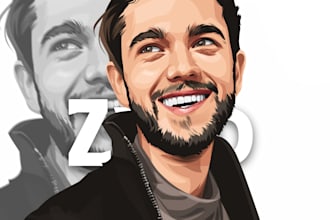 Big Deals!  draw amazing vector cartoon for you in 24 hours