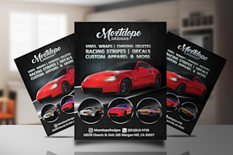 design professional event and business flyer