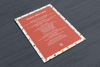 do restaurant menu design, digital menu