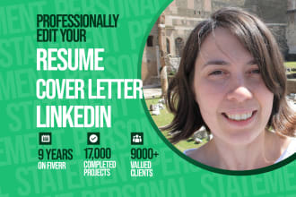 professionally proofread and edit your resume or cover letter