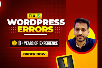 fix wordpress issues, provide wordpress help or consultation