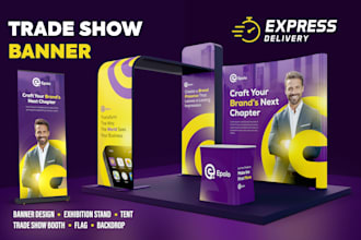 design trade show banners, exhibition booth, tent,  backdrop