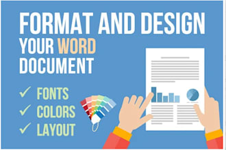 format and design your microsoft word document