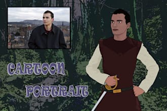 draw your cartoon portrait like a movie character