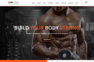 design attractive website of fitness, sports, gym, workout