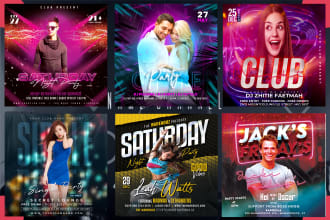 design party, club, event and dj flyers