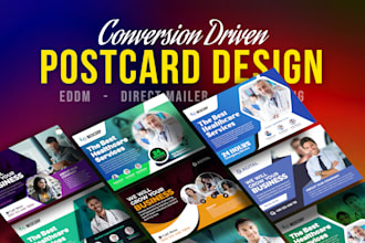 design real estate postcard, eddm, marketing direct mailer design in 12 hrs