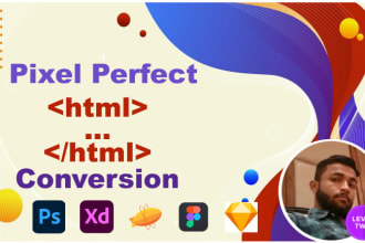convert psd to html, png to html, scss, less, bootstrap