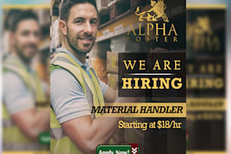 design single or double sided flyer in less than 12 hours